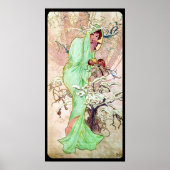Alphonse Mucha Winter II Poster (Vorne)