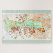 Alphonse Mucha Winter Vintage Jugendstil-Malerei Puzzle (Horizontal)