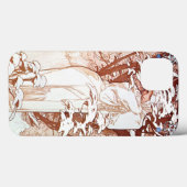 Alphonse Mucha - Winter White Case-Mate iPhone Hülle (Rückseite (Horizontal))