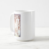 Alphonse Mucha - Winter White Kaffeetasse (Vorderseite Links)