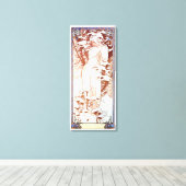 Alphonse Mucha - Winter White Leinwanddruck (Insitu (Holzboden))