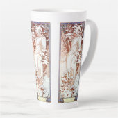 Alphonse Mucha - Winter White Milchtasse (Rechte Ecke)