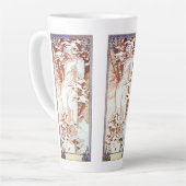 Alphonse Mucha - Winter White Milchtasse (Linke Ecke)