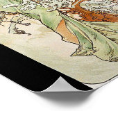 Alphonse Mucha - Winterdruck Poster (Ecke)