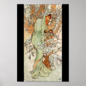 Alphonse Mucha - Winterdruck Poster (Vorne)