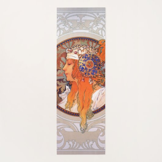 Alphonse Mucha Yogamatte (Rückseite)