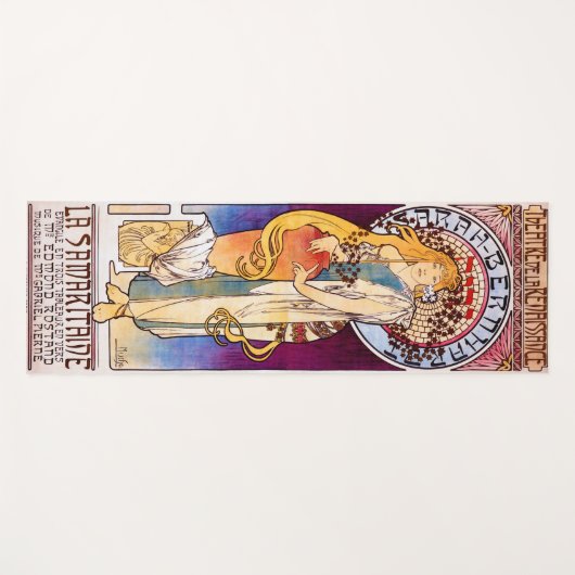 Alphonse Mucha Yogamatte (Vorderseite (Horizontal))