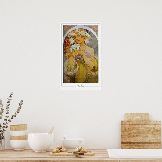 Alphonse Mucha Zedign Art Poster #142 (Küche)