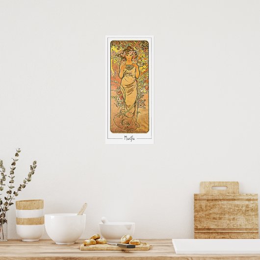 Alphonse Mucha Zedign Art Poster #160 (Küche)