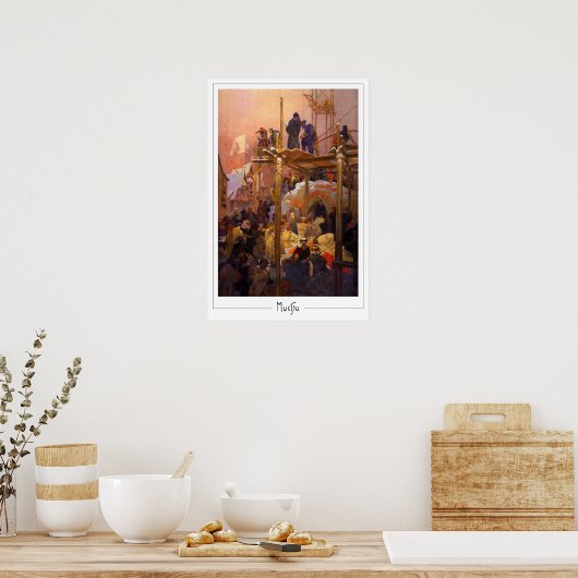 Alphonse Mucha Zedign Art Poster #187 (Küche)