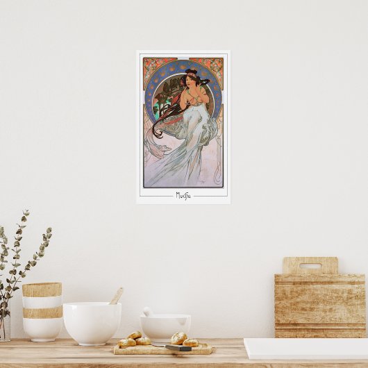 Alphonse Mucha Zedign Art Poster #189 (Küche)