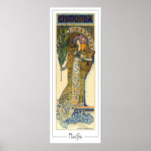 Alphonse Mucha Zedign Art Poster #198