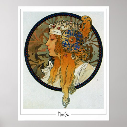 Alphonse Mucha Zedign Art Poster #281 (Vorne)