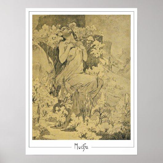 Alphonse Mucha Zedign Art Poster #285 (Vorne)