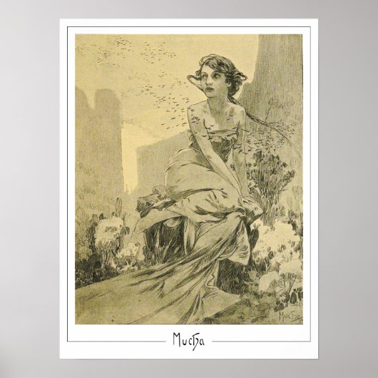 Alphonse Mucha Zedign Art Poster #290 (Vorne)