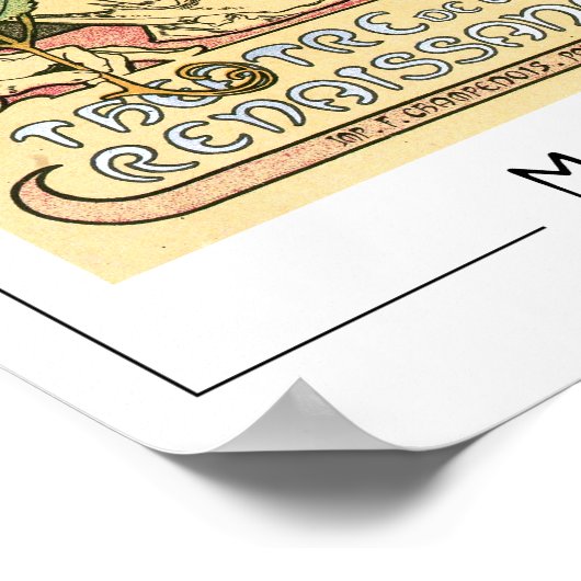 Alphonse Mucha Zedign Art Poster #302 (Ecke)