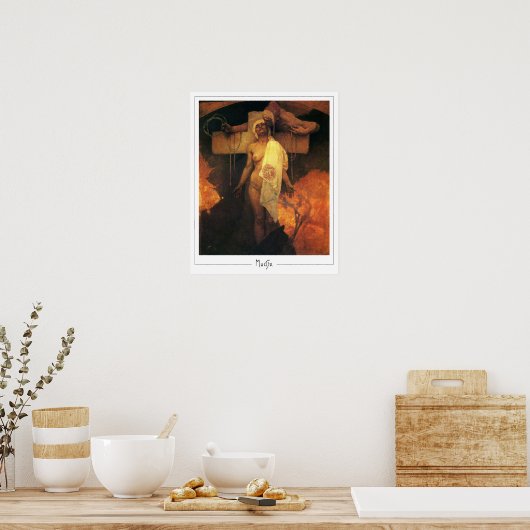 Alphonse Mucha Zedign Art Poster #305 (Küche)