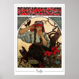Alphonse Mucha Zedign Art Poster #374