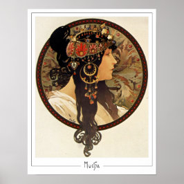 Alphonse Mucha Zedign Art Poster #401