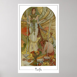 Alphonse Mucha Zedign Kunstposter #169 Poster