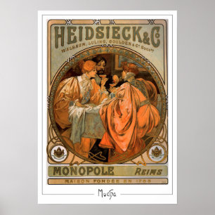 Alphonse Mucha Zedign Kunstposter #218 Poster