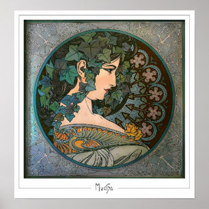 Alphonse Mucha Zedign Kunstposter #370 Poster
