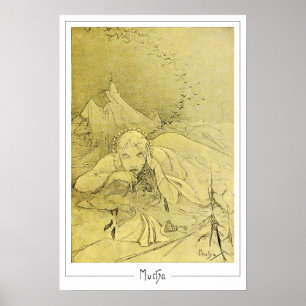 Alphonse Mucha Zedign Kunstposter #372 Poster