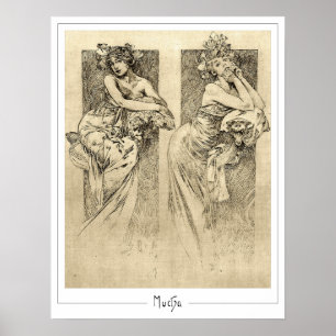 Alphonse Mucha Zedign Kunstposter #49 Poster