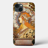 Alphonse Mucha Zodiac Case-Mate iPhone Hülle (Rückseite)