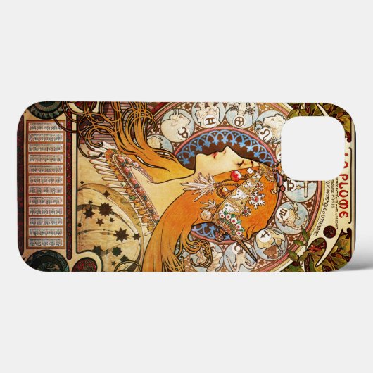 Alphonse Mucha Zodiac Case-Mate iPhone Hülle (Rückseite (Horizontal))