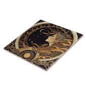 Alphonse Mucha Zodiac Deco Jugendstil Ceram Fliese (Seite)