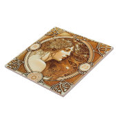 Alphonse Mucha Zodiac Deco Jugendstil Ceram Fliese (Seite)