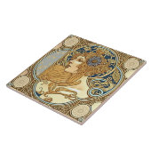 Alphonse Mucha Zodiac Deco Jugendstil Ceram Fliese (Seite)