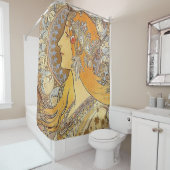 Alphonse Mucha Zodiac Duschvorhang (Beispiel)