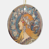Alphonse Mucha , “Zodiac” Keramikornament (Links)