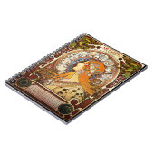 Alphonse Mucha Zodiac Notizblock (Linke Seite)