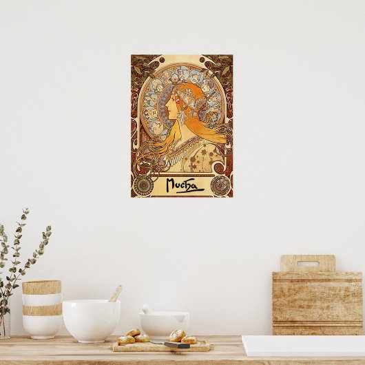 Alphonse Mucha - Zodiac Poster (Küche)