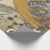 Alphonse Mucha Zodiac Reloring Geschenkpapier (Ecke)