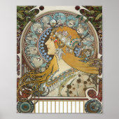 Alphonse Mucha Zodiac Reloring Poster (Vorne)