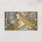 Alphonse Mucha Zodiac Reloring Visitenkarte (Vorderseite)