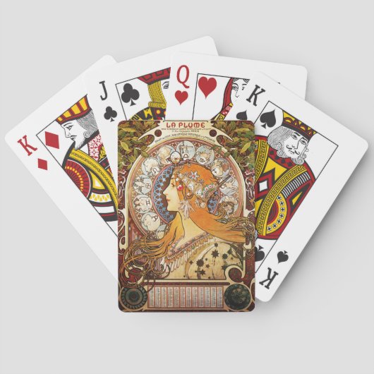 Alphonse Mucha Zodiac Spielkarten (Rückseite)