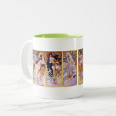 Alphonse Mucha Zweifarbige Tasse (Vorderseite Links)