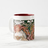 Alphonse Mucha Zweifarbige Tasse (Vorderseite Links)