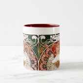 Alphonse Mucha Zweifarbige Tasse (Mittel)