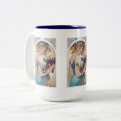 Alphonse Mucha Zweifarbige Tasse (Vorderseite Links)