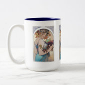 Alphonse Mucha Zweifarbige Tasse (Links)