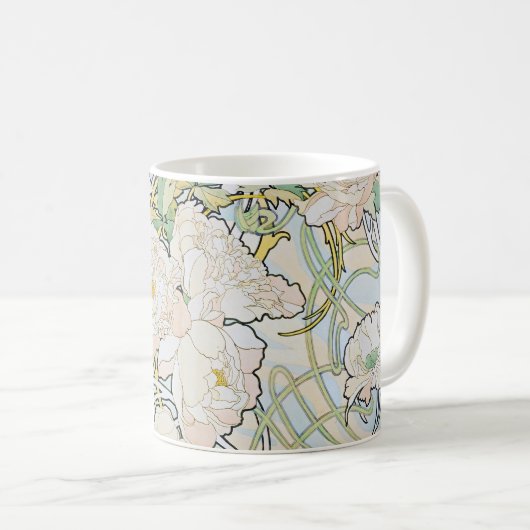 Alphonse-Mucha-Zwerge Kaffeetasse (VorderseiteRechts)