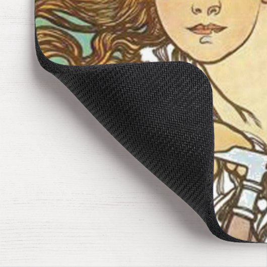 Alphonse Mucha - Zyklen Perfecta Mousepad (Ecke)