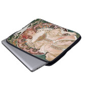 Alphonse Muchas F. Champenois Imprimeur-Editeur Laptopschutzhülle (Vorne Knopf)