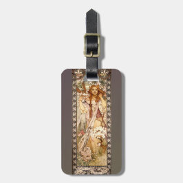 Alphonse Muchas Maude Adams als Joan of Arc Gepäckanhänger